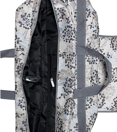 Vista 4 de 22" Foldable Large Travel Duffel Duffle Bag Sports Gym Tote Bag For Women Overnight Carryon Weekend Bag Shoulder Bag Water Resistant