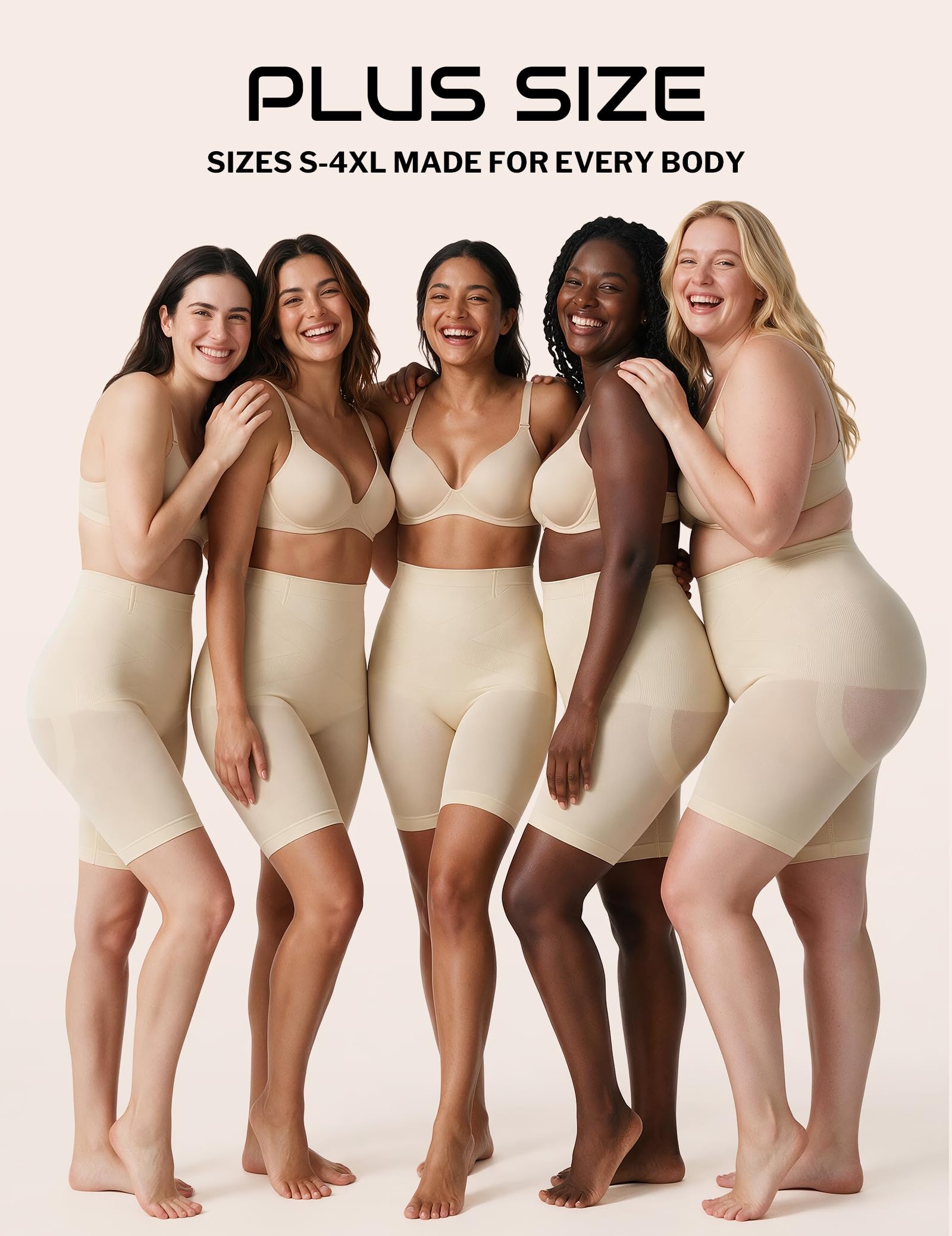 Shapewear Tummy Control Shorts for Women, High Waisted Shapewear Shorts