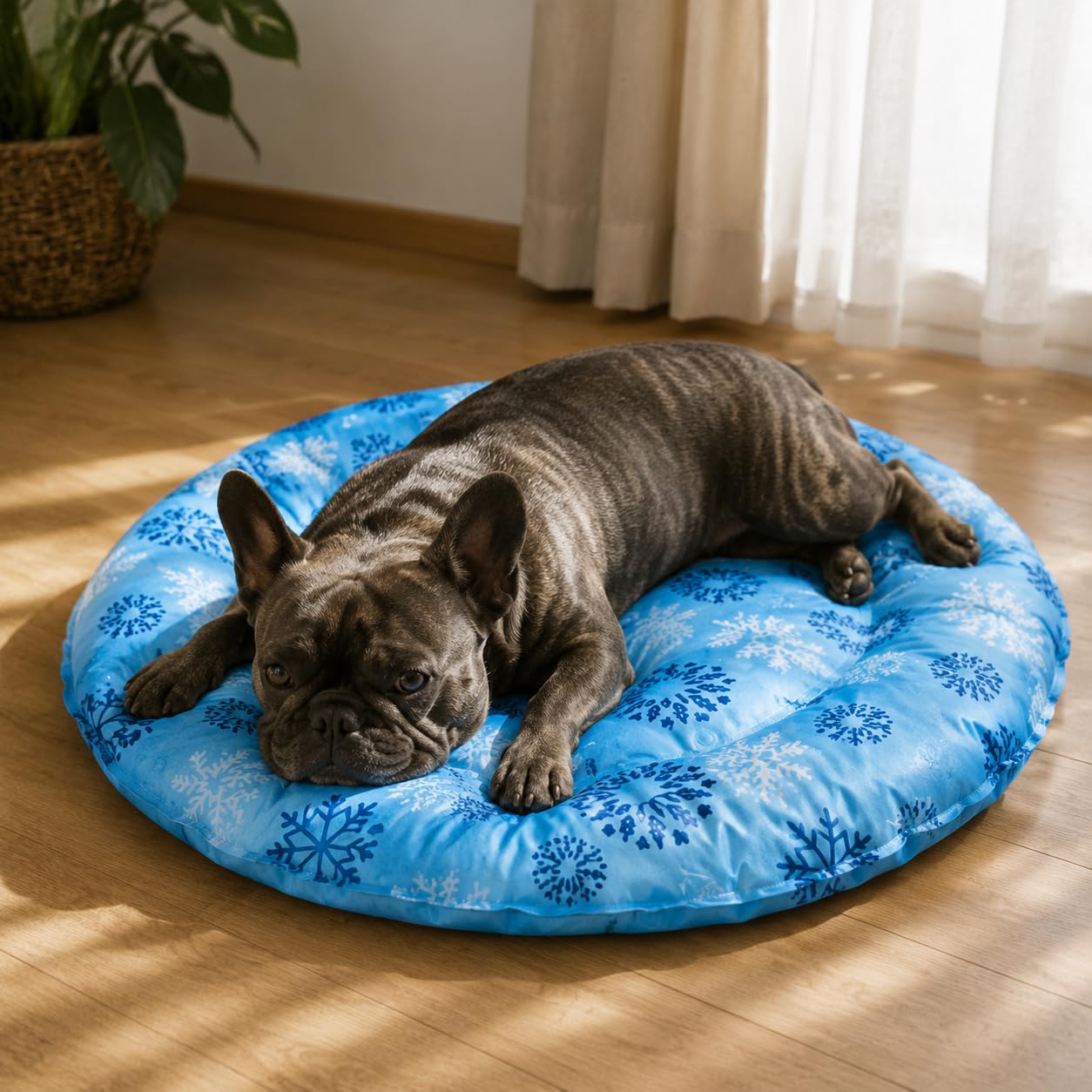 Tapis Rafraîchissant Gel, Diamètre 62cm | Rembourrage en coton perlé, Tapis Repos Froid, Pour les journées , Pour passionnés d'