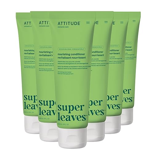 Miniatura 1 de ATTITUDE Acondicionador nutritivo para el cabello, para cabello seco y dañado, ingredientes derivados naturalmente, desenredante vegano, probado