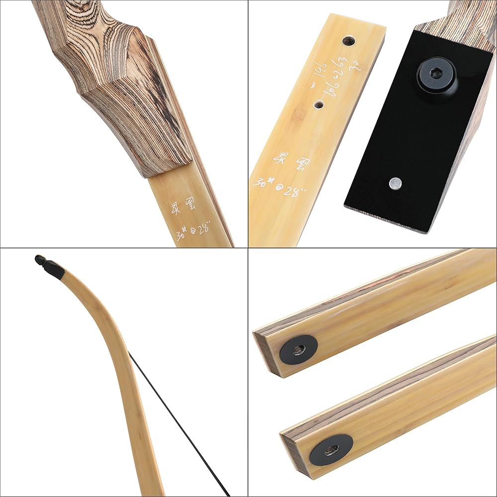 Amazon.co.jp: AMEYXGS60インチアーチェリーリカーブボウ 20～60LBS