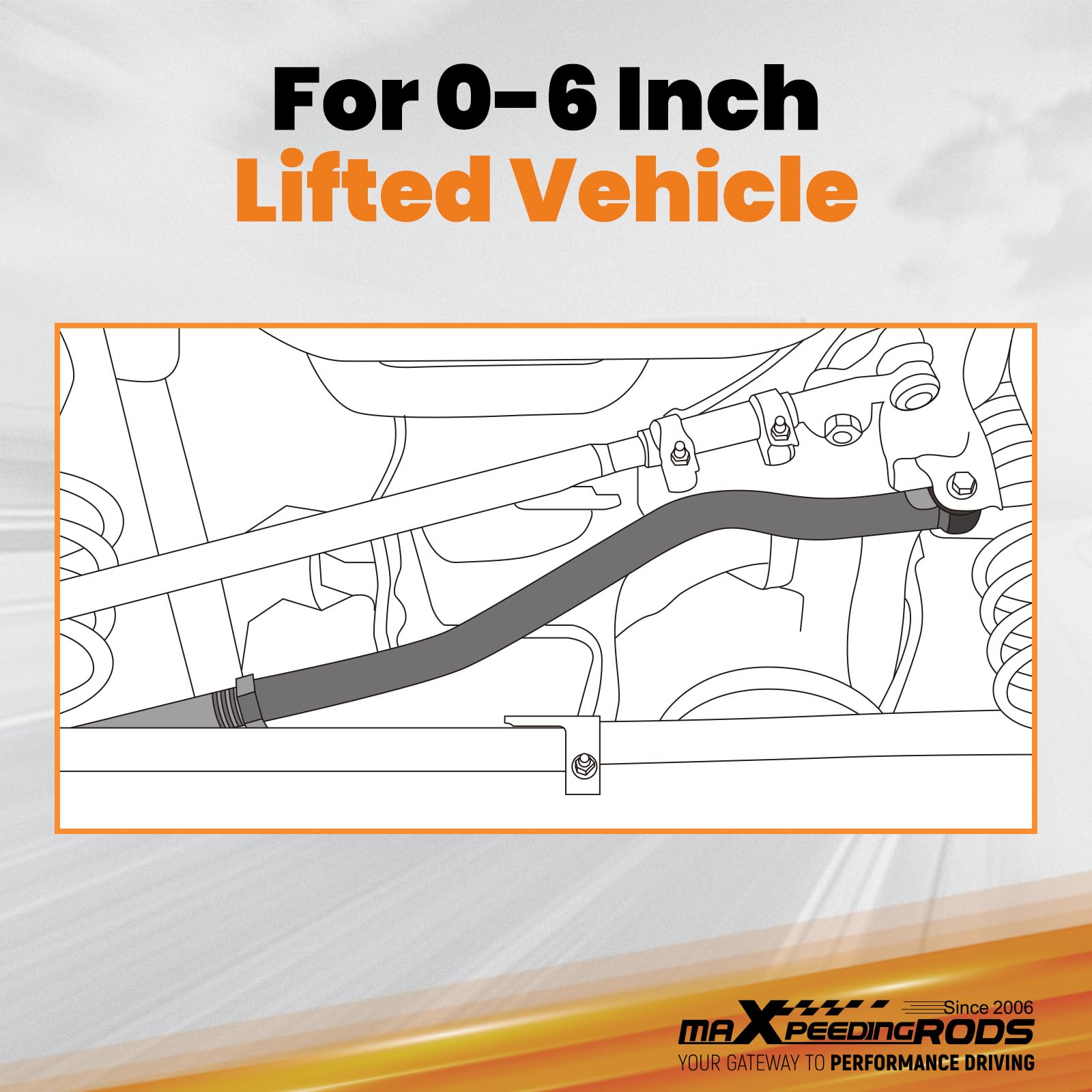 maXpeedingrods Vorne Verstellbare Panhard-Spurstange 0"-6" For Jeep Wrangler JK 2007-2018 3,8L