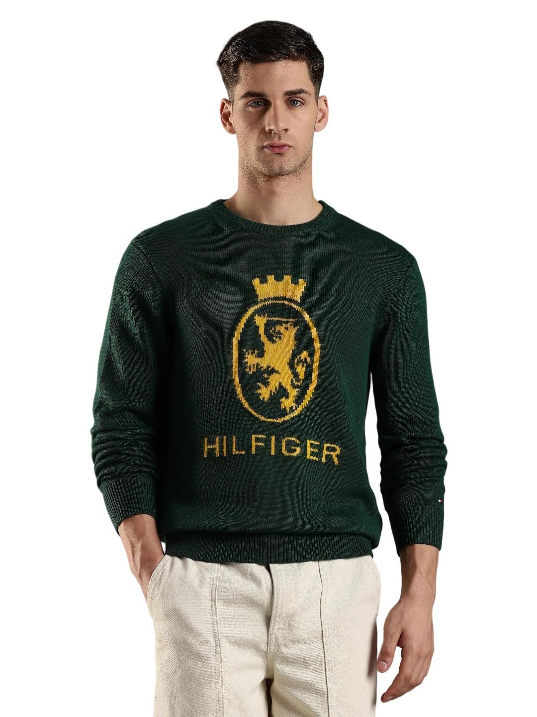 tommy hilfiger Relaxed fit Cotton Crew Neck Pullover-picture-29