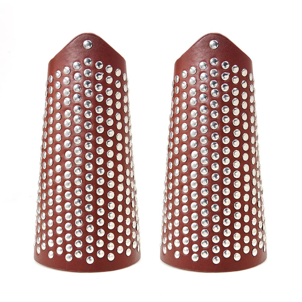 Brazales Anchos Cuero para Hombres Guantes Medievales Pulsera Brazalete Punk Accesorios Vestuario Renacentista