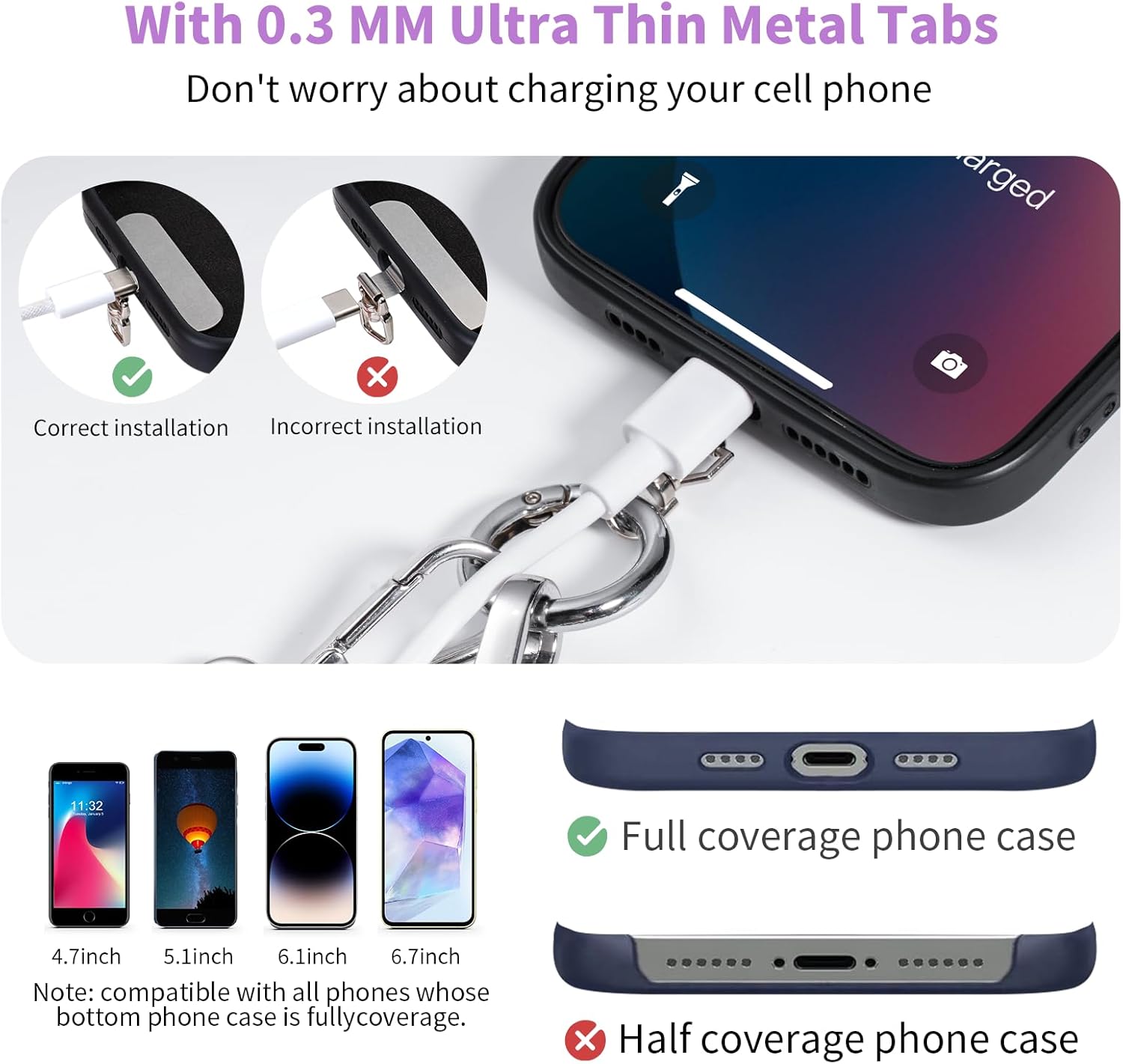 Clip and Go Strap for Phone with Wallet Crossbody Phone Lanyard with Anti-Theft Zipper Pouch Detachable Quilted Wrist Wallet with RFID and ID Window for Daily Travel. - Image 6