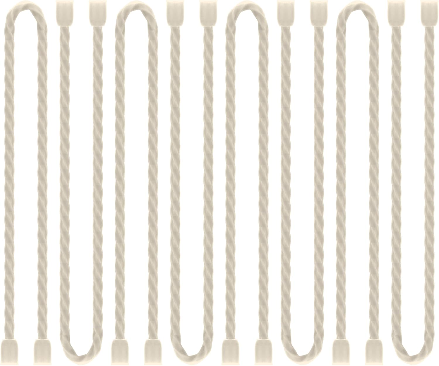 8PCS Silicone Cable Ties 12 Inch Reusable Twist Ties Steel-Core Cable Tie Straps Organizer All Purpose Bendable Cord Tie for Indoor Outdoor Bundling Holding Securing and Wrapping Cables (White)