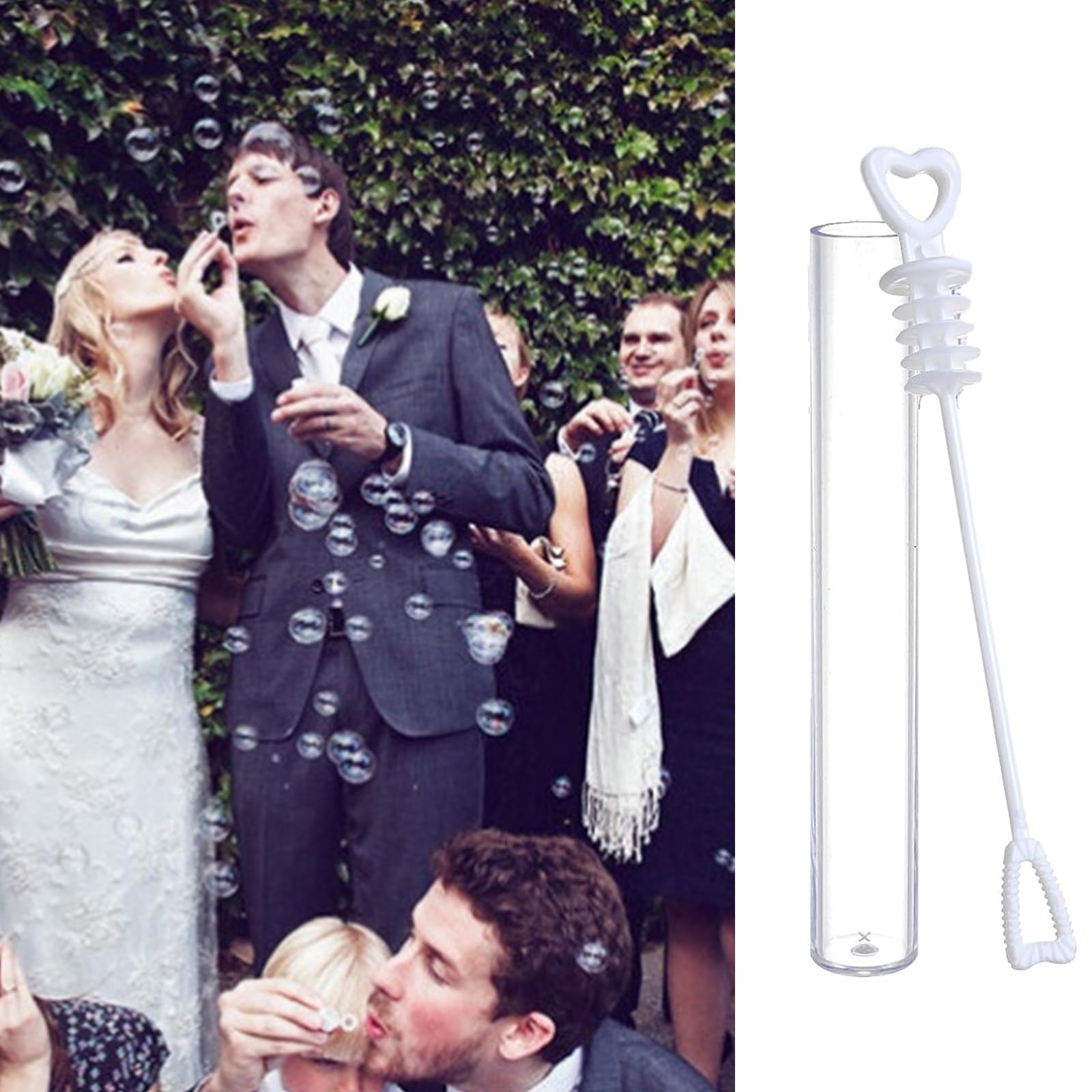 BOGEEL Magical Wedding Bubble Tube Create StunningPhotos with Colorful and Sparkling Bubble Tubes Bottles 20 Pieces