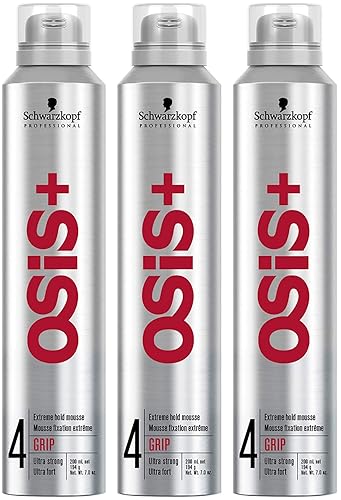 OSIS  GRIP Extreme Hold Mousse Paquete de 3