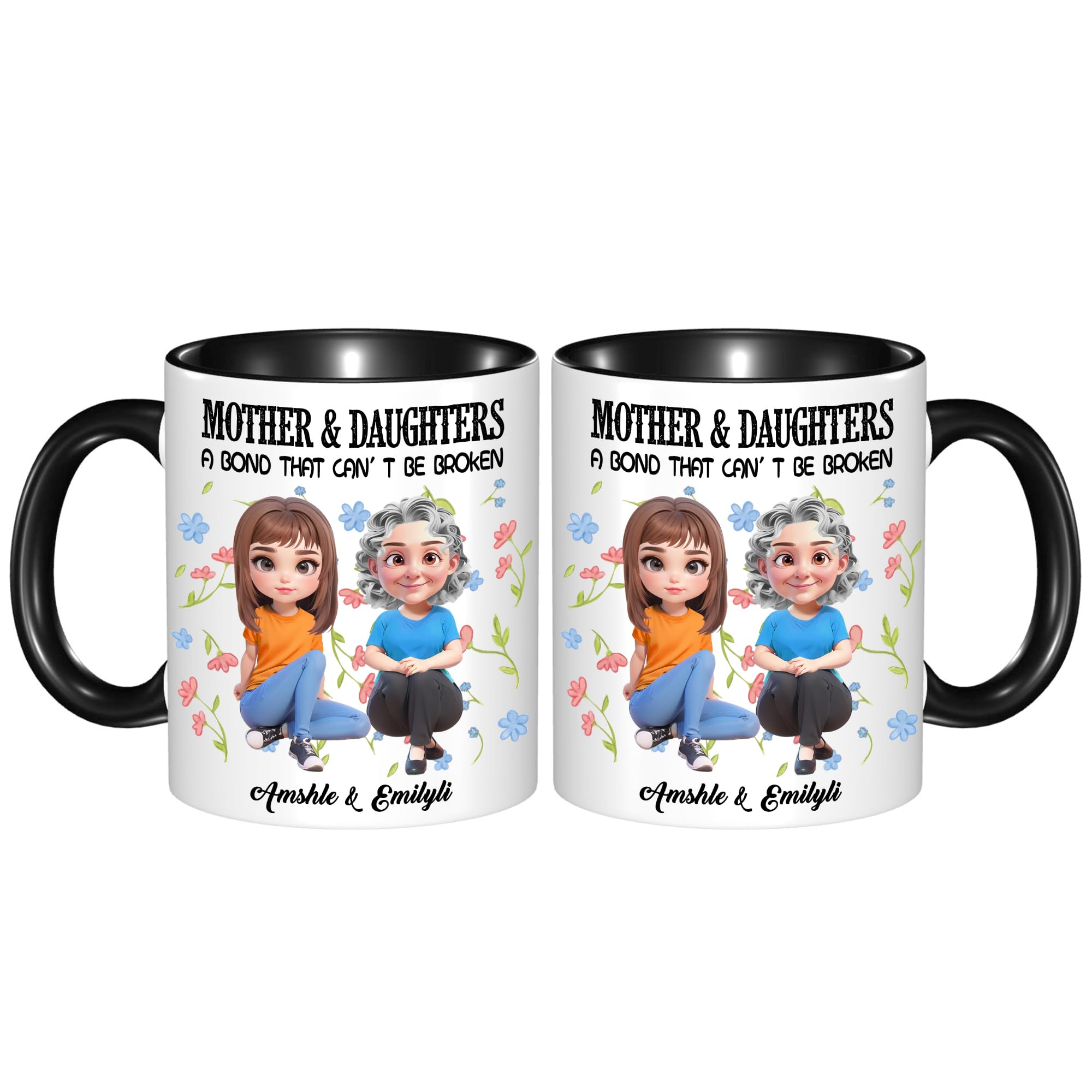 VWCSDSCS Personalized The Only Thing Better Than Being Your Mother is Watching You Be A Mom Mug,Custom Mother and Daughter Coffee Cup,Gifts for Mom โ image 1