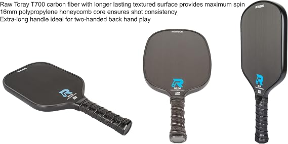 Ronbus R1.16/R2.16/R3.16 Raw Toray T700 Carbon Fiber Pickleball Paddle with 16 mm Polypropylene Honeycomb Core