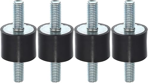 Miniatura 1 de X AUTOHAUX 4 piezas M8 - Amortiguador aislante de goma antivibración para automóvil, 0.984 x 0.787in, montaje de bobina de goma, soportes para