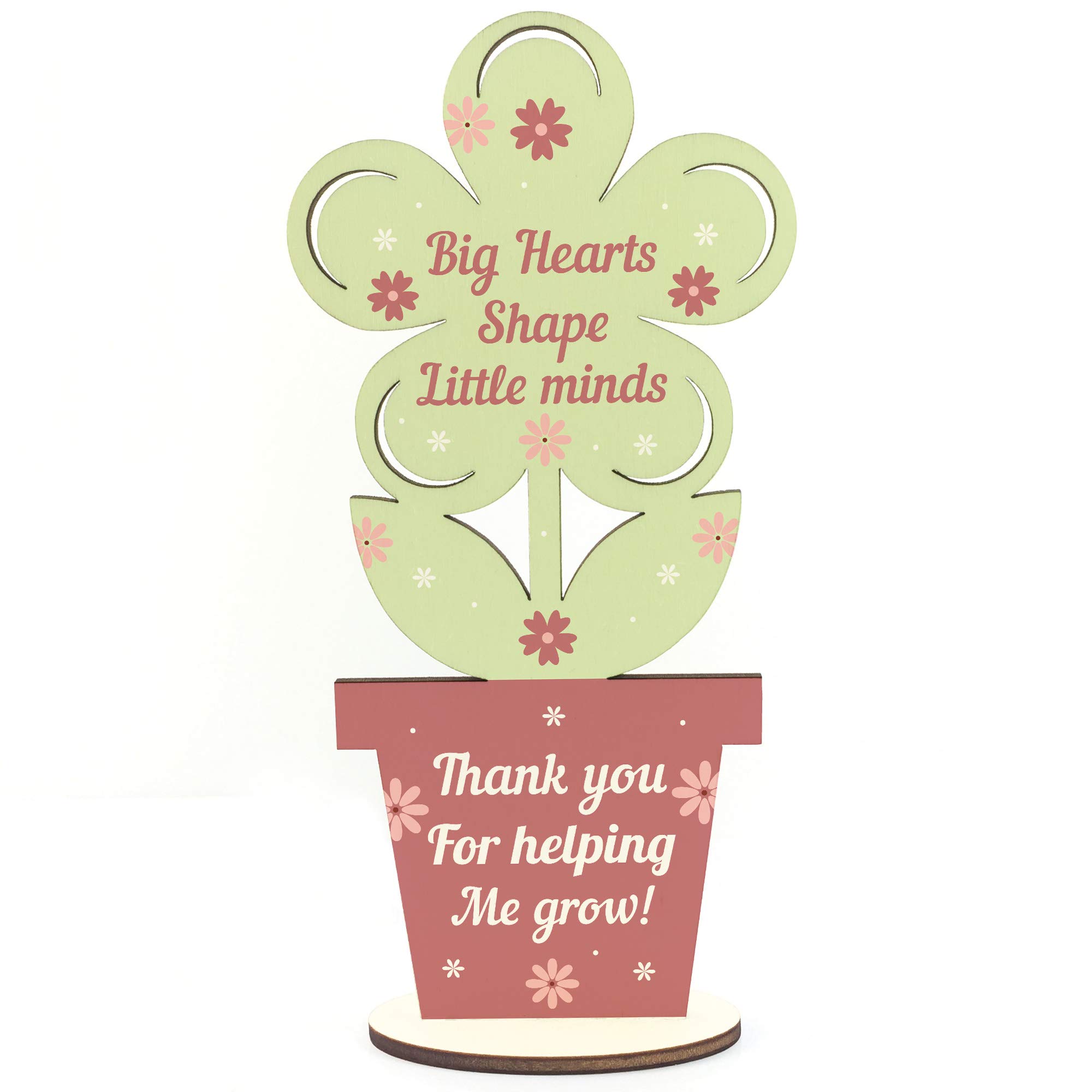 Red Ocean Teacher Gifts Teaching Assistant Gifts Nursery Teacher Gifts Wooden Flower Thank You Gifts