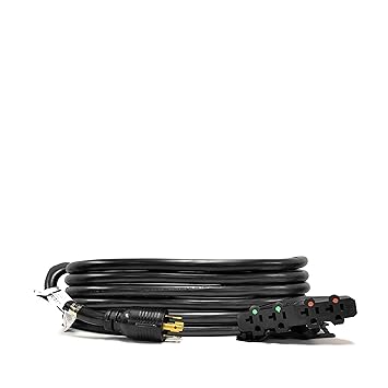 Ceptics GN-CD-2-10 Generator Distribution Power Cord (10 Foot) 30A, 4 120 Volt, UL Listed, Feet