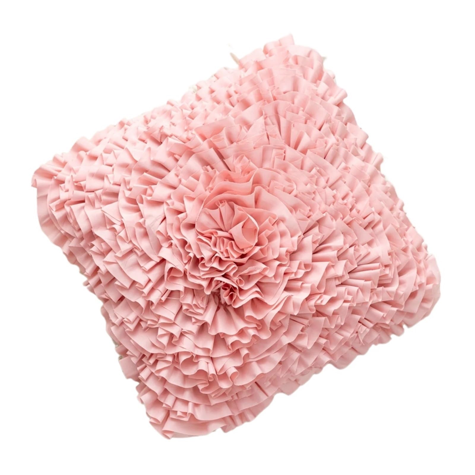LCKKJHG Pink Flower Decoration Pillow Cover 30x50/45x45CM 3D Handmade Cushion For Office Home Pillowcase(4-45 by 45cm)