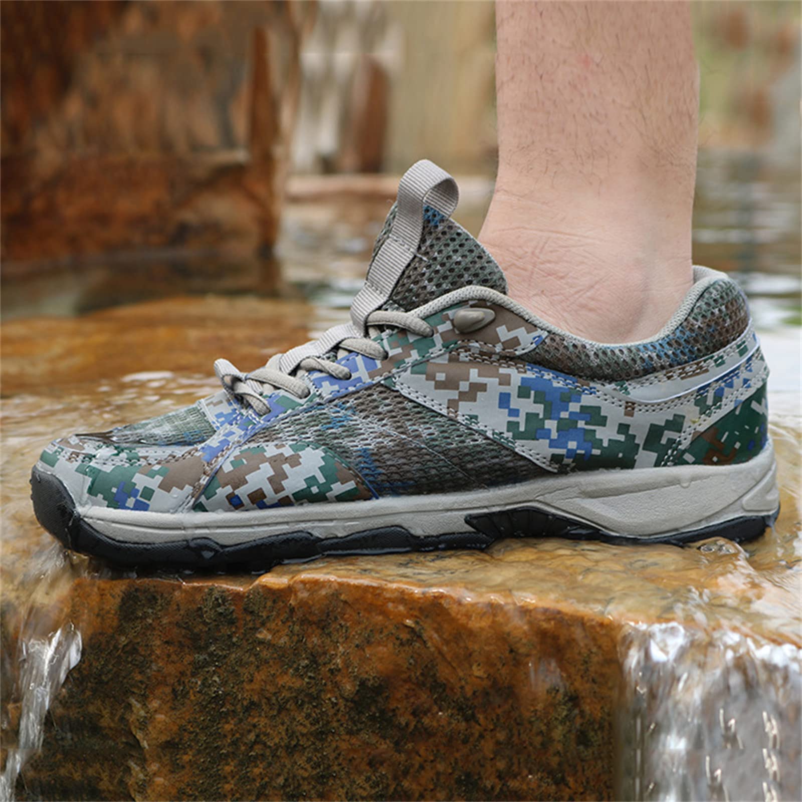 Scarpe da Trail Running da Uomo, Scarpe da Ginnastica da Trekking Scarpe da Campeggio da Viaggio Mimetiche per Esterni
