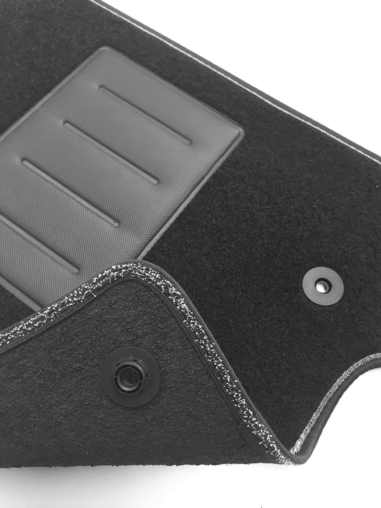 Tappetini Auto ASC Su Misura Per Citroën C3 Picasso 2008-2017 – Moquette Con Battitacco In Gomma