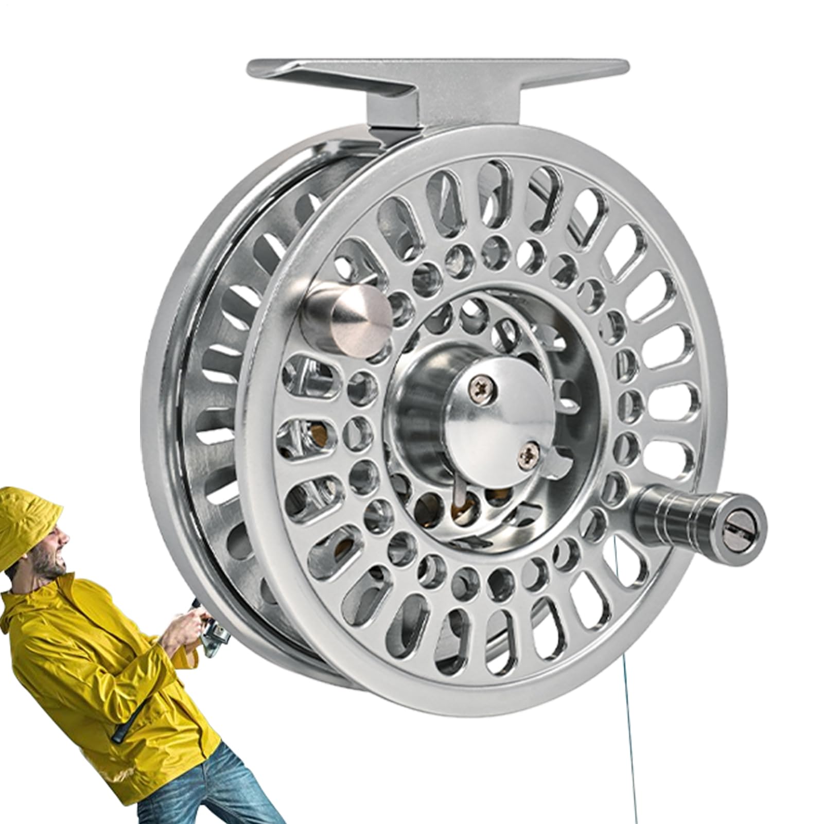 Angelrollen Leichtgewichtiges Angelgerät und Zubehör für Angler | Baitcaster Rollen Geeignet für Süßwasser, Seen, Bäche, Teiche und auch im