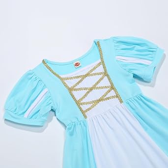 Girls Princess Dress Costume Halloween Cosplay Outfits Birthday Party Dress Up Clothes