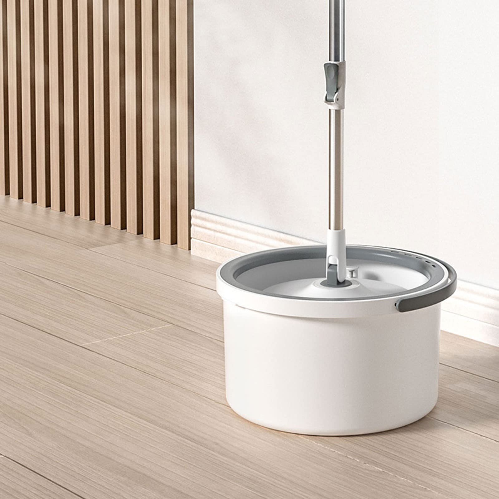Vadrouilles pour le nettoyage des sols Vadrouille plate et seau pour sol rond, panier de séparation des eaux usées, tablette rotative domestique, outils de nettoyage à absorption d'eau, la beauté