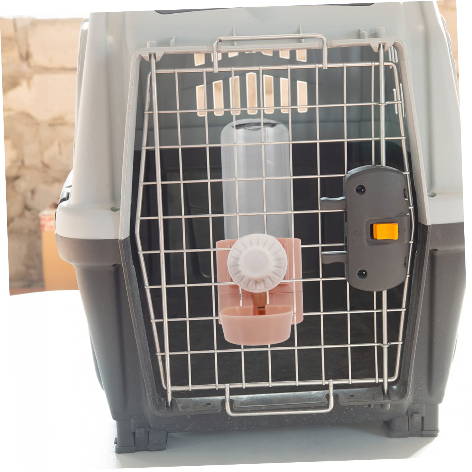 Angoily 3pezzi Distributore per Animali Domestici Bottiglia Portatile per Cani e Gatti Abbeveratoio da Appeso per Gabbie Design Trasparente e Compatto Facile da Pulire e Utilizzare per