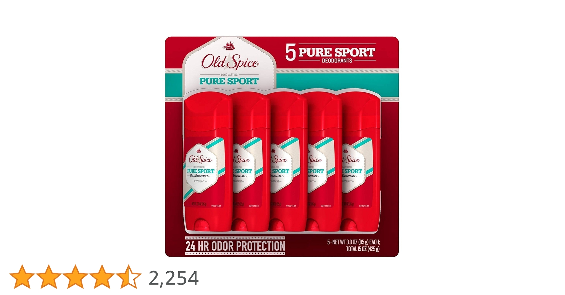 Old Spice オールドスパイス ピュアスポーツ 85ｇ デオドラント✖️２０ puresorts-2.jpg