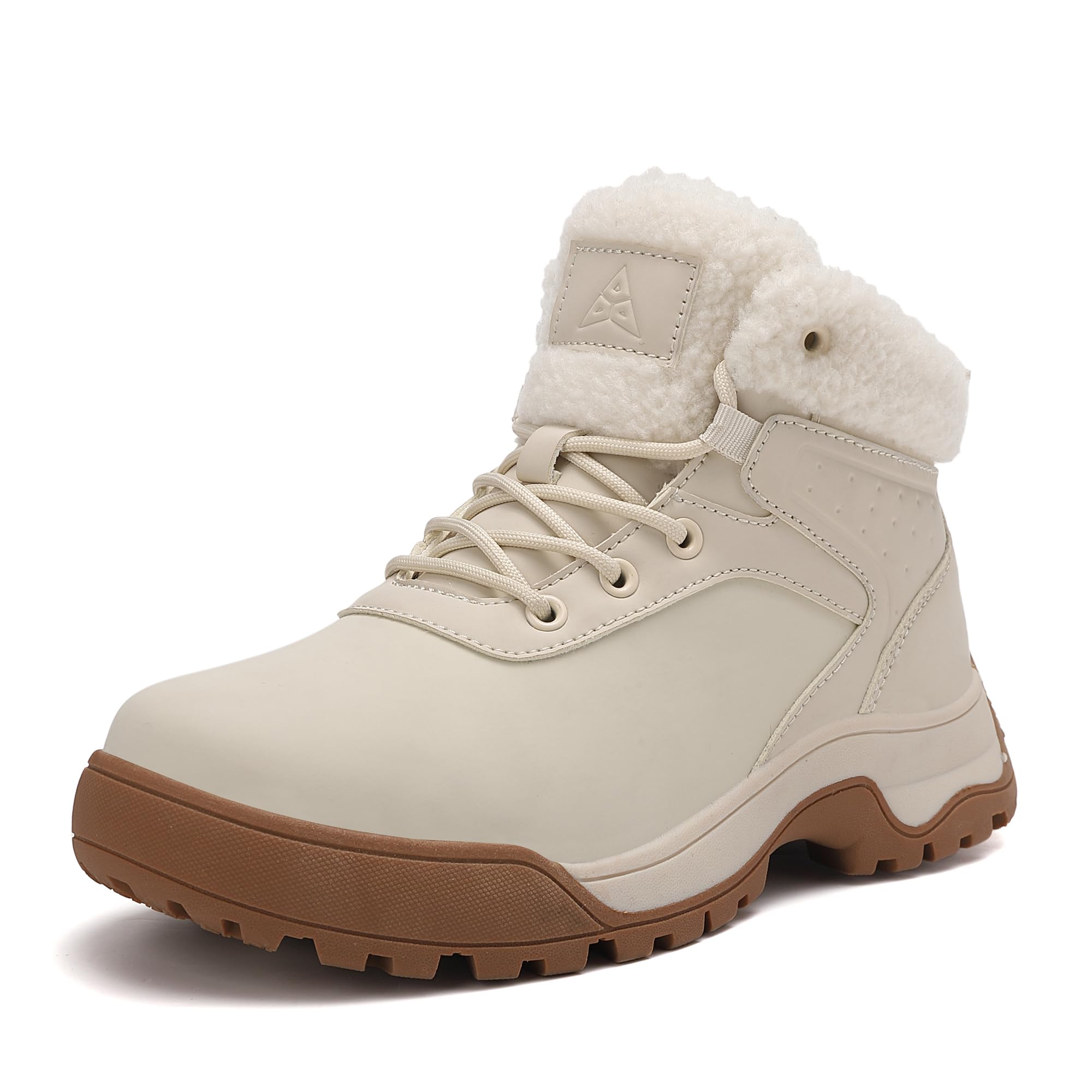 Womens Snow Boots Ankle Non-Slip Cold Weather Fur Lined Warm Winter Shoes