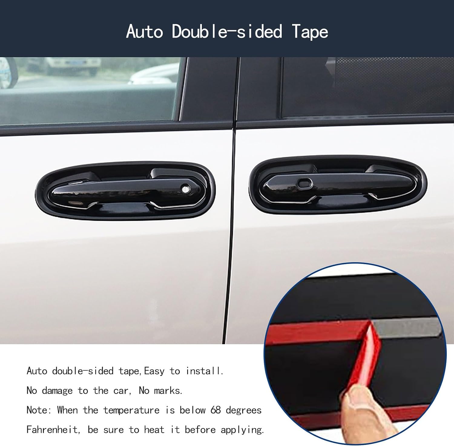 Exterior Door Handle Covers Compatible with Toyota Sienna 2021 2022 2023 2024 Door Handle Bowl Covers Exterior Car Accessories ABS 12PCS(Glossy Black Style)