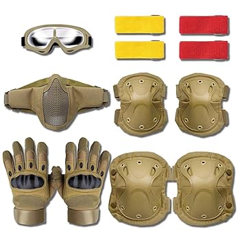 Amazon | 【 サバゲー 装備 セット 】 サバイバルゲーム 6点