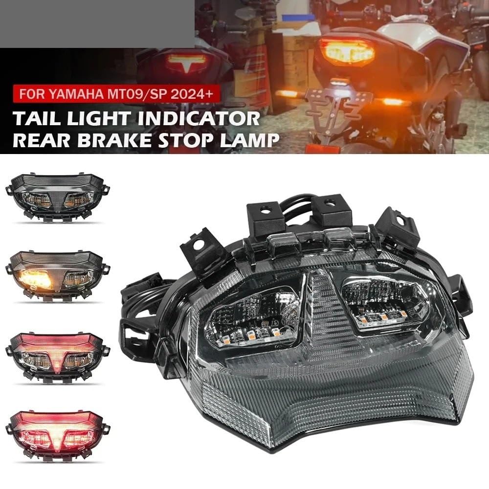 Motocyklowe światła Pasuje do MT09 Y-AMT MT-09SP 2025 tylny hamulec motocyklowy lampa stop Taillight kierunkowskaz światło tylne światło hamowania