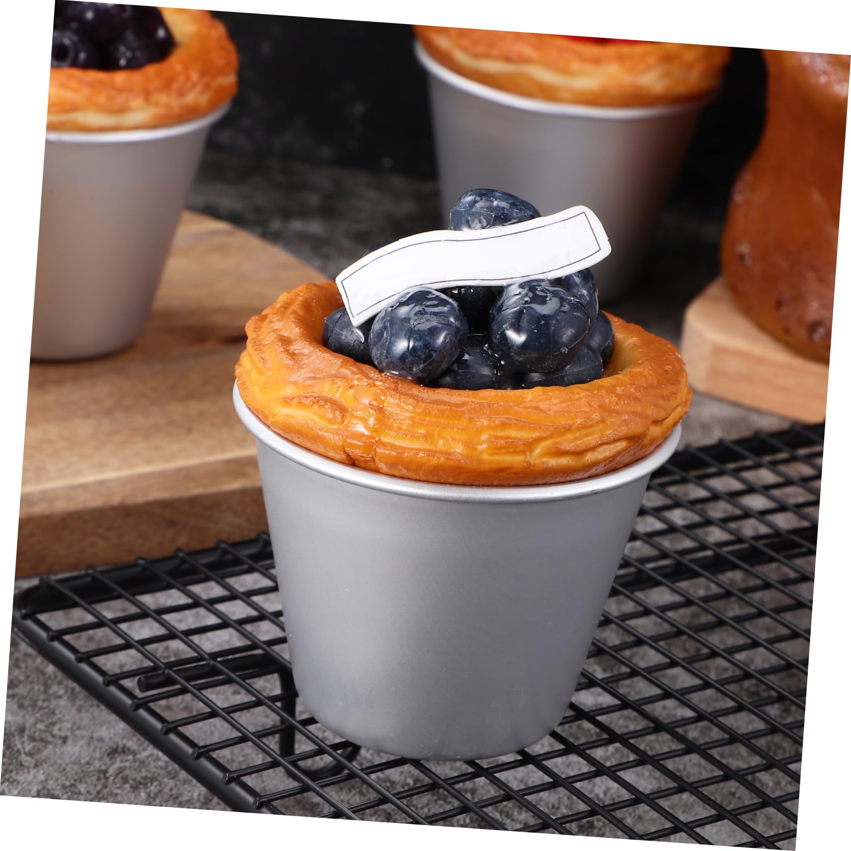 SHOWERORO 40piezas Moldes De Pudding y Antiadherentes Reutilizables Para Hornear Muffins y Postres Utensilios De Cocina Para Repostería