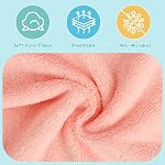 HOMEXCEL Baby Washcloths 24 Pack,Microfiber Coral Fleece Baby Bath Face Towel 7x9 Inch Extra Absorbent and Soft Burp Cloth and Wash Cloths for Newborn,Infants and Toddlers,Gentle On Sensitive Skin
