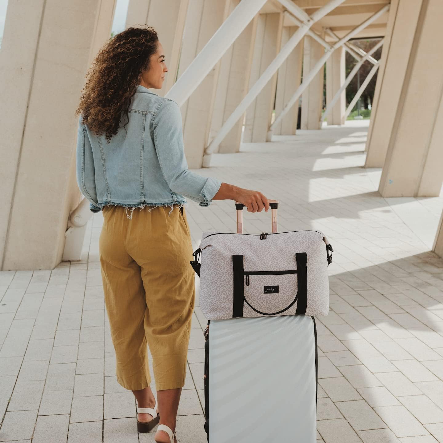  | Jadyn Lola Travel Bag, Weekender/Overnight Duffel, Gym Tote Bag for Women (Desert Leopard) One Size | Travel Duffels