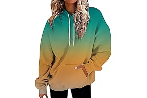 Women's Oversized Fall Tops Aztec Print Hoodies