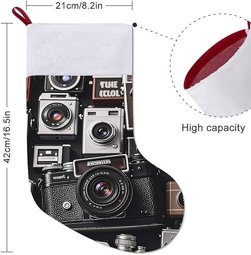 Miniatura 2 de Retro Cool Camera Collection Christmas Stocking Christmas Decor Holiday Decor Stockings Large Super Soft Christmas Socks The Sock Body Unique