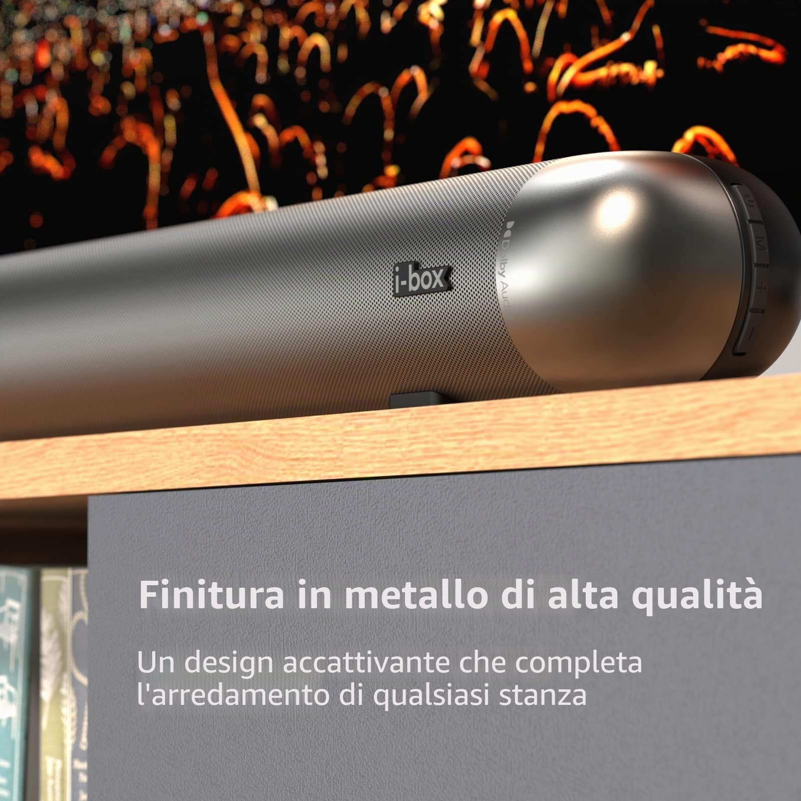 Sound Bar per TV, Soundbar Bluetooth con Dolby Surround, USB HDMI, AUX e Ottica per Home Theater, Barra Soundbar TV, Altoparlante Estéreo, Altoparlanti Potenti da 60 W, Barra Cassa Audio per Casa
