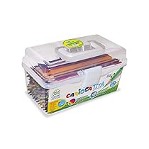 CARIOCA TITA |42800 – Scatola Matite in Resina Esagonali, Colori Assoriti, 120 pezzi