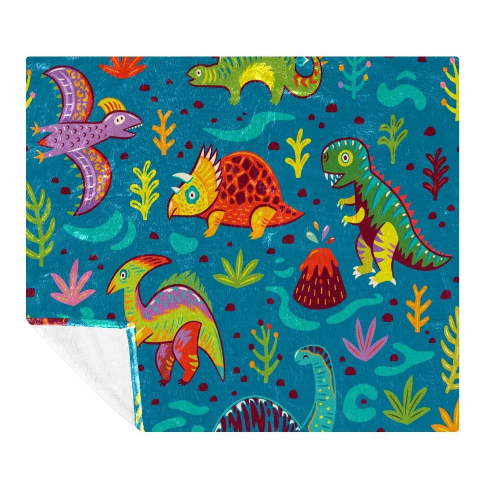 Couverture polaire dinosaure, le cadeau parfait pour le lit