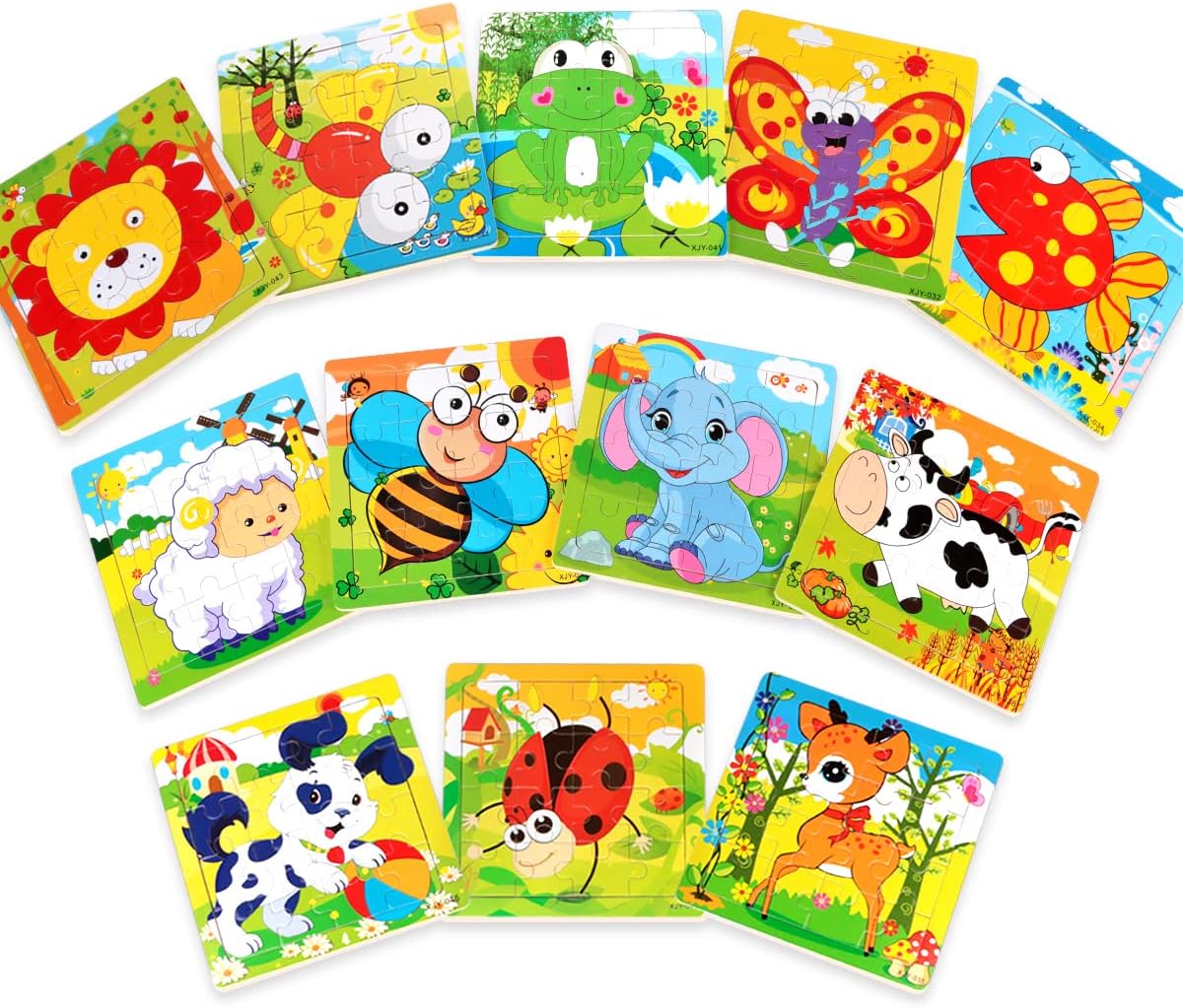 Aitey Wooden Alphabet Number Shape Puzzle Set for Toddlers in Nicaragua