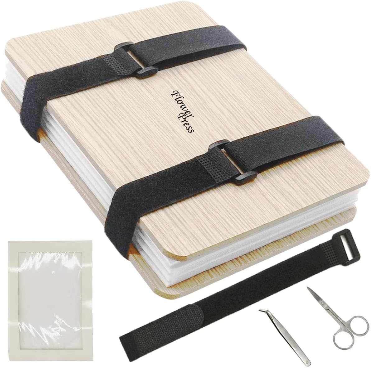 Hng Kiang Hu Flower Presses Kit, 6 x 8 inches 6 Layers Leaf Press Set, DIY Craft Art Tool, Wooden Plant Press, Book Leaves Press Kit