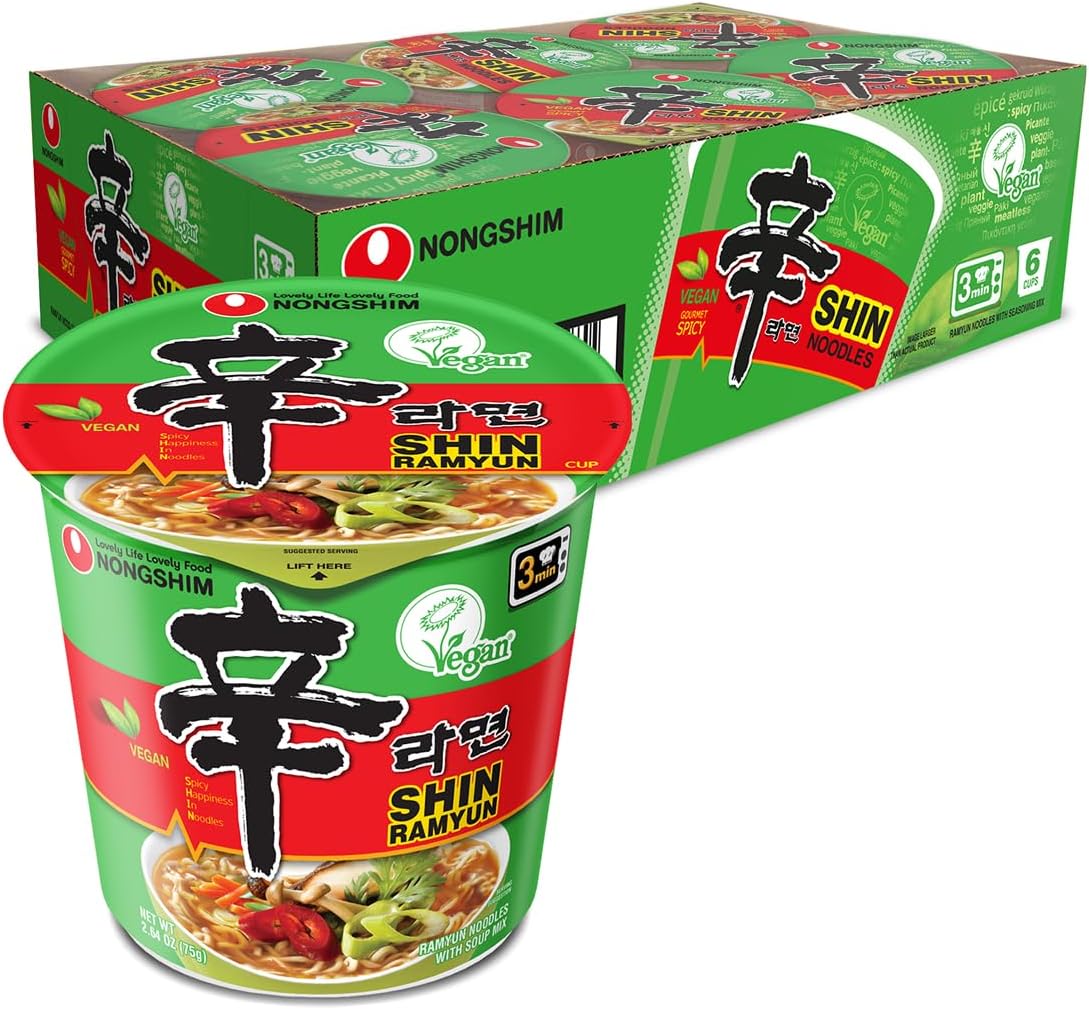 Shin Ramyun Vegan, 2.64 Ounce, Pack of 6