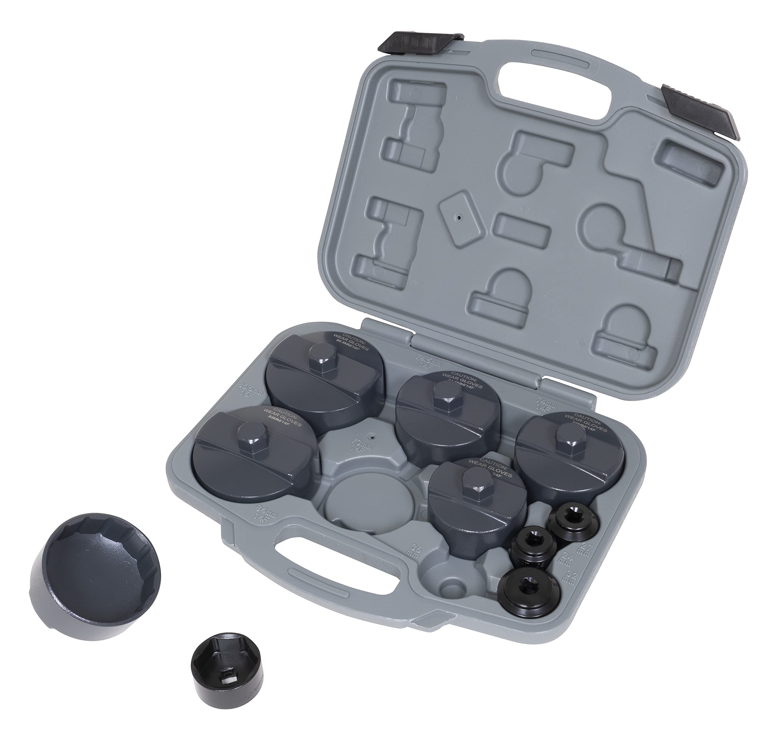 Lisle 62250 Lot de 10 clés à filtre et douilles