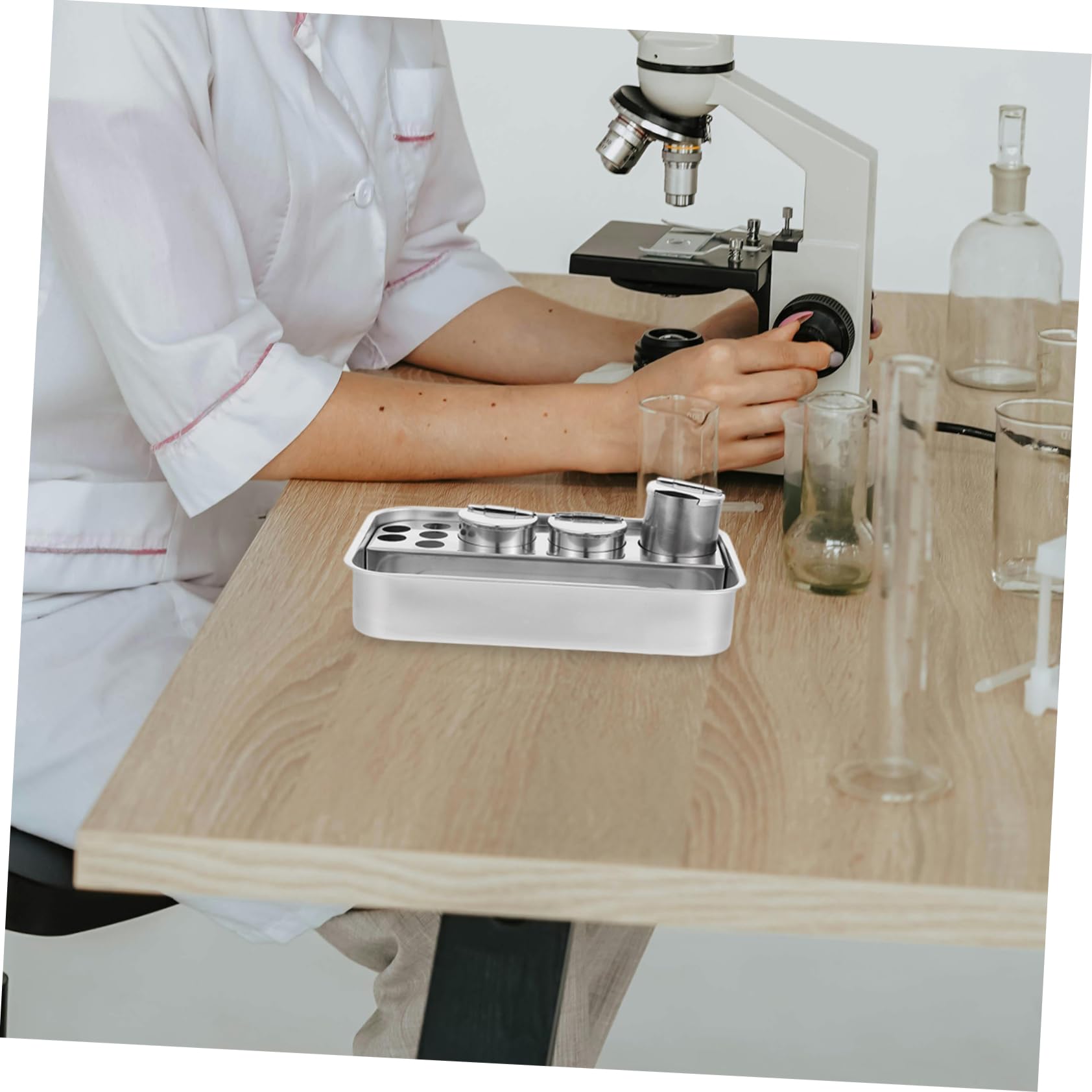 Hemobllo Vassoio Distribuzione in Inossidabile Vassoio Per Ospedale e Spazio Archiviazione e Facile Da Pulire