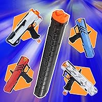 Vista 4 de BOROLA Clip de recarga de repuesto de 12 rondas de repuesto compatible con Nerf Rival Apollo XV-700 Rival Zeue XV-1200 (negro)