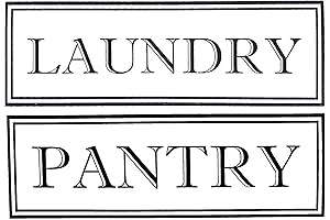Custom Vinyl Laundry & Pantry Room Decals