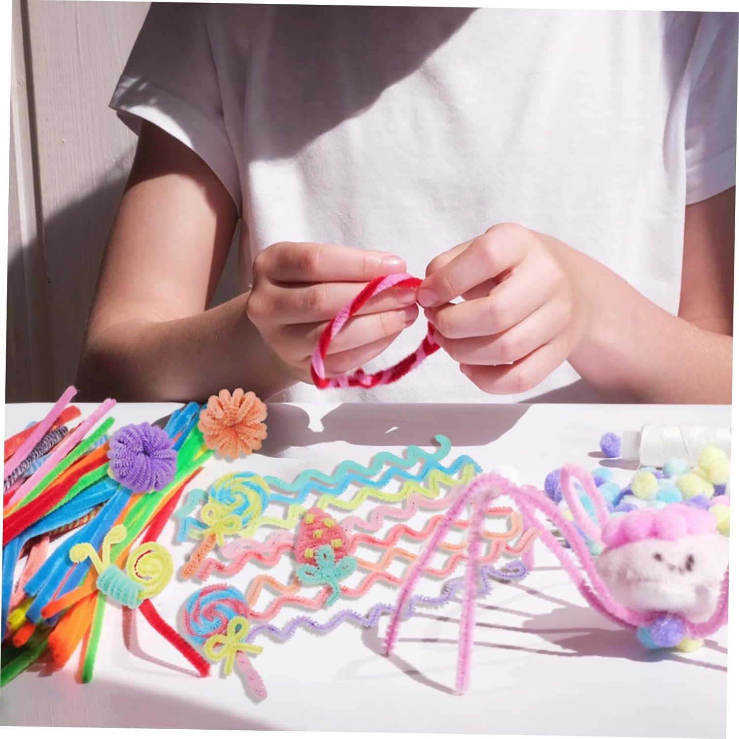 900pcs Pipe Cleaners Chenille Sticks for DIY Crafts Soft Twisting Stems Multi Craft Supplies for Creative Decorations and Projects