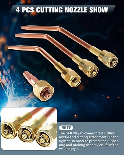 Miniatura 4 de Kit de soplete de soldadura de corte, Kit de antorcha de acetileno de oxígeno, Soldador de antorcha de oxi acetileno, Kits de soldadura de oxy