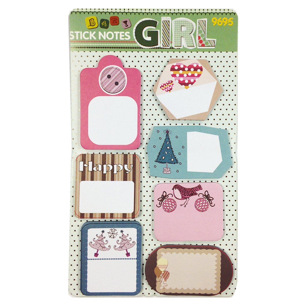 Wrapables® Trendy Sticky Notes, Happy