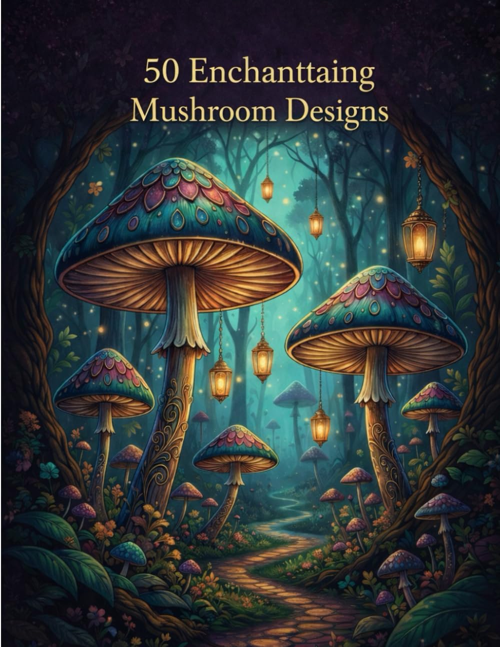 The Enchanted Mushroom Forest: A Detailed Coloring Adventure: 50 Intricate and Detailed Designs of Fantastic Fungi, Magical Scenes, and Nature Patterns for Kids Ages 7-10.