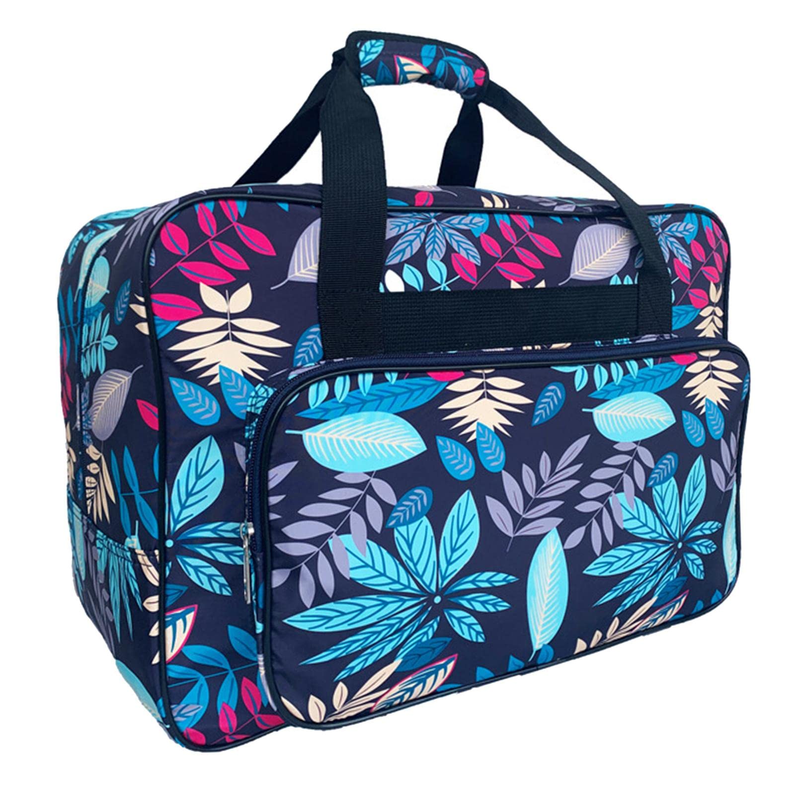 Allgemeine Nähmaschinentasche mit gepolstertem Tragegriff, praktische Nähaufbewahrungstasche, Reißverschluss, Nähmaschine Tasche, robuste Transporttasche für Outdoor, Sport, Einkaufen, Hellblau