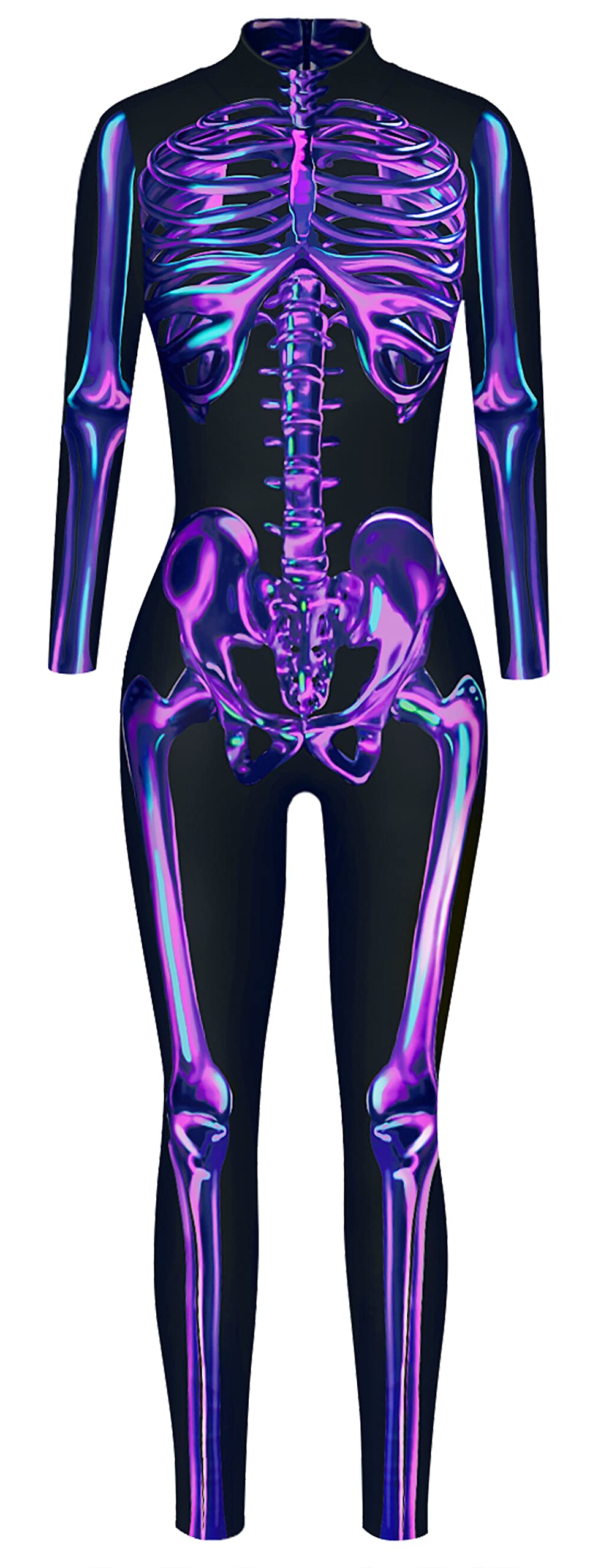 Combinaison squelette avec impression 3D anatomique pour tenue de costumade - 7